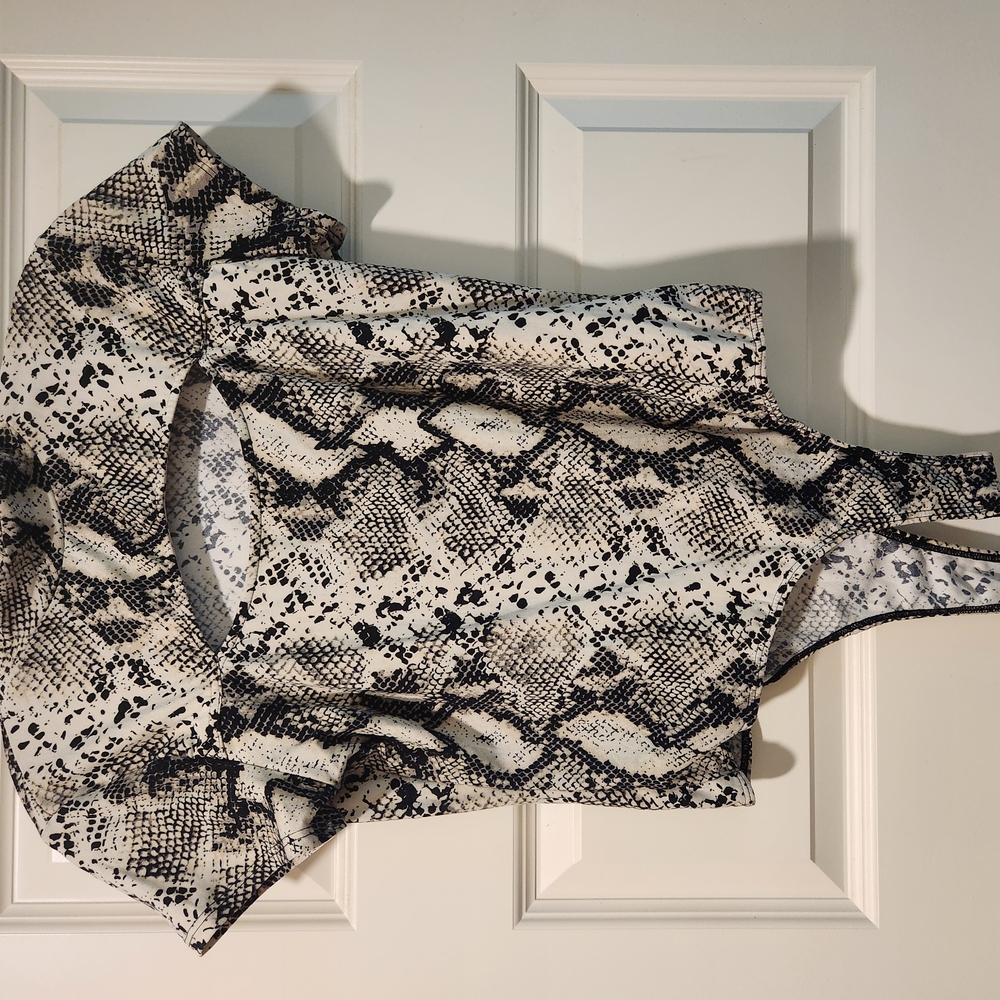Snake Print Sleeveless Top